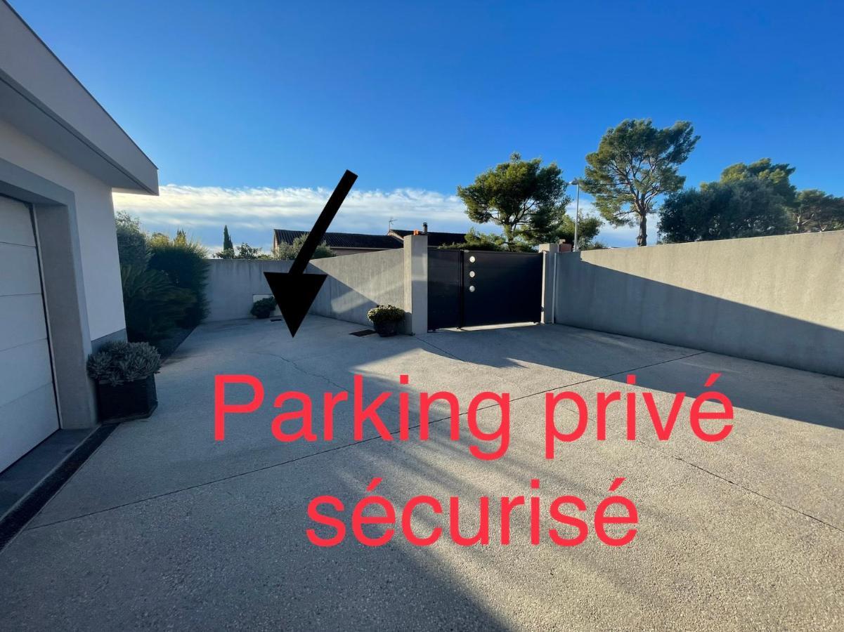 Chambre Luxe Dans Villa De Standing Avec Piscine, Acces Discret Et Independant, Terrasse Arboree Et Parking Prive La Valette-du-Var Exterior foto